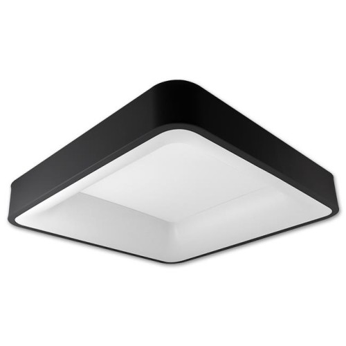 LED griestu lampa Galaxis Aries 54W 40x40x8cm melna,kvadrātveida, ar tālvadības pulti