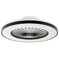 LED griestu lampa Kleo 36W+15W 3CCT ventilators 50cm melns