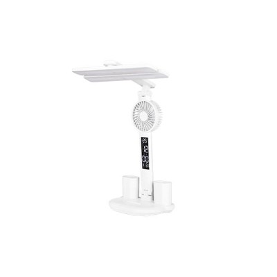 Galda lampa Summer LED 3000-6000K ar ventilatoru, balta