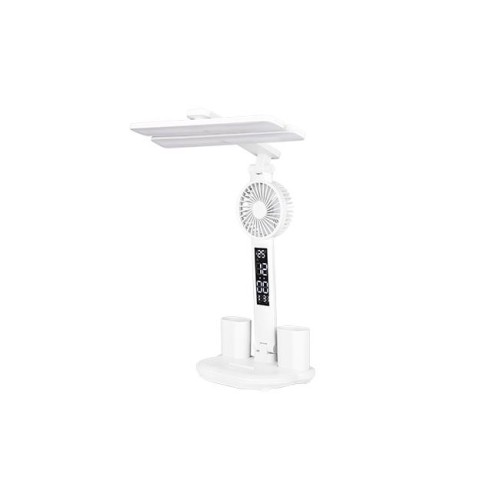 Galda lampa Summer LED 3000-6000K ar ventilatoru, balta