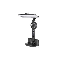 Galda lampa Summer LED 3000-6000K ar ventilātoru, melna