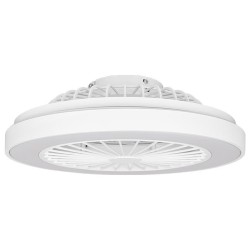 LED griestu lampa Kleo 36W+15W 3CCT ventilators 50cm balta