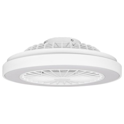 LED griestu lampa Kleo 36W+15W 3CCT ventilators 50cm balta