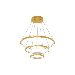 Piekaramais gaismeklis LED Coma 20/40/60 cm, 77 W, zelta krāsā