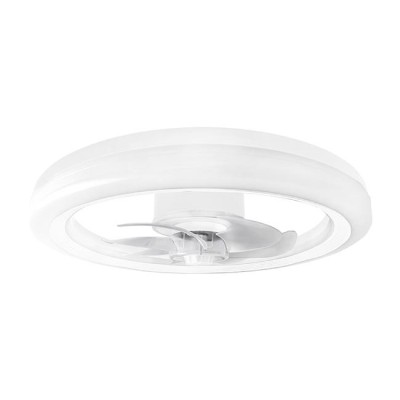 LED griestu lampa XD-LL100RW 45W ar ventilatoru ar 3 krāsu temperatūrām (3CCT) 50 cm balta