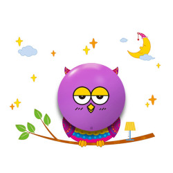 Sconce for children room Milagro Eko-Light OWL ML112