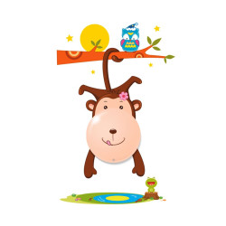 Sconce for children room Milagro Eko-Light Night Light MONKEY 0,6W LED ML115