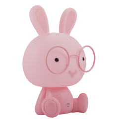 Table lamp for children room POLUX LED KROLIK pink 307699